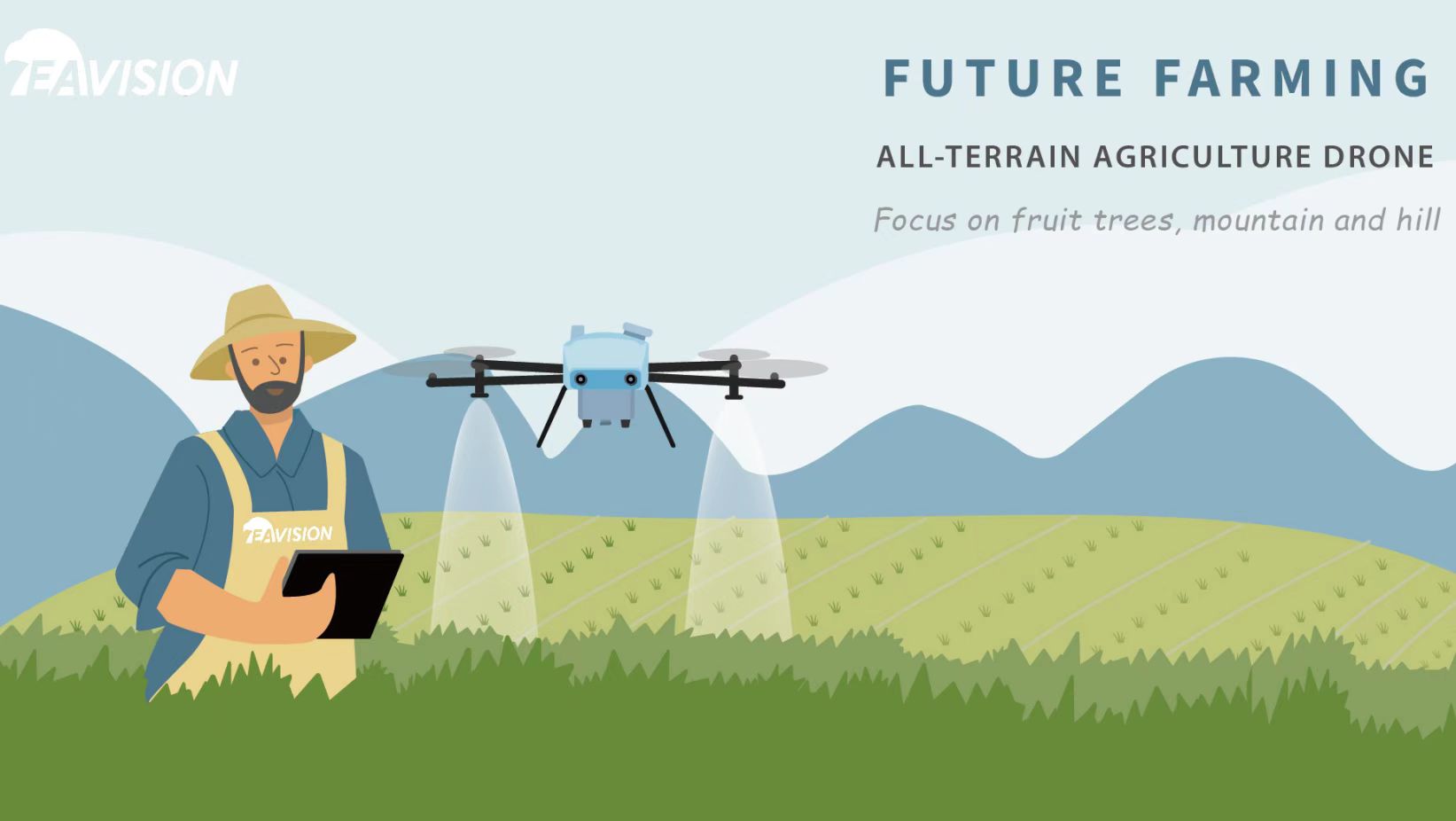 pulverização de drones agrícolas para soja e milho

