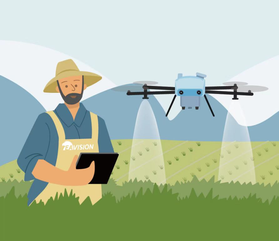 Drone de proteção de plantas ajuda no controle de pragas