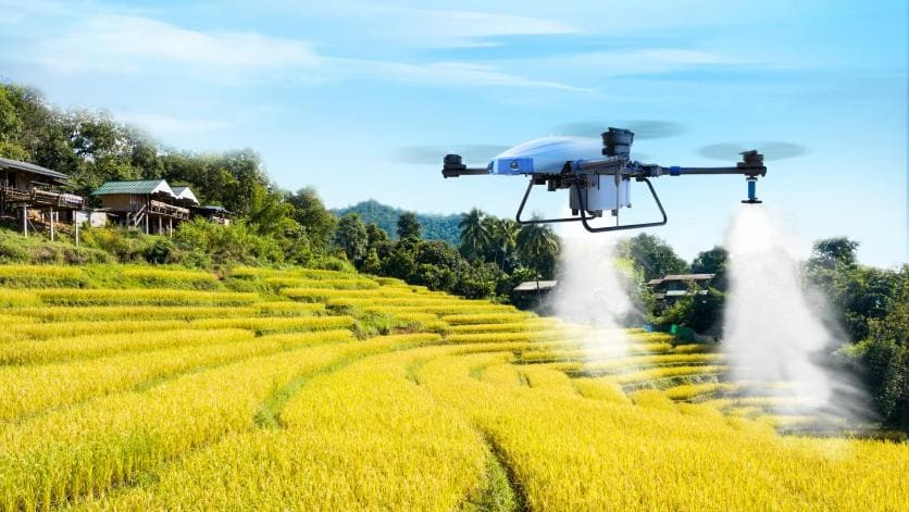 Contribuindo para a agricultura: drones de proteção de plantas