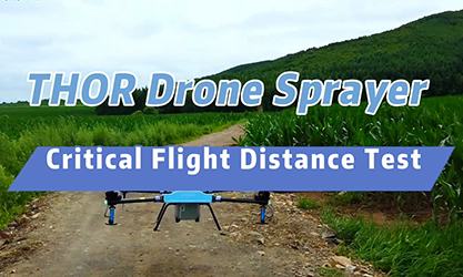 Teste de Distância de Voo Crítico de Drone Agrícola EA-20X (THOR)