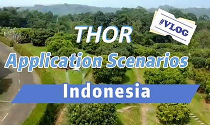 Drone agrícola EA-20X (Thor) para diferentes cenários de aplicação na Indonésia